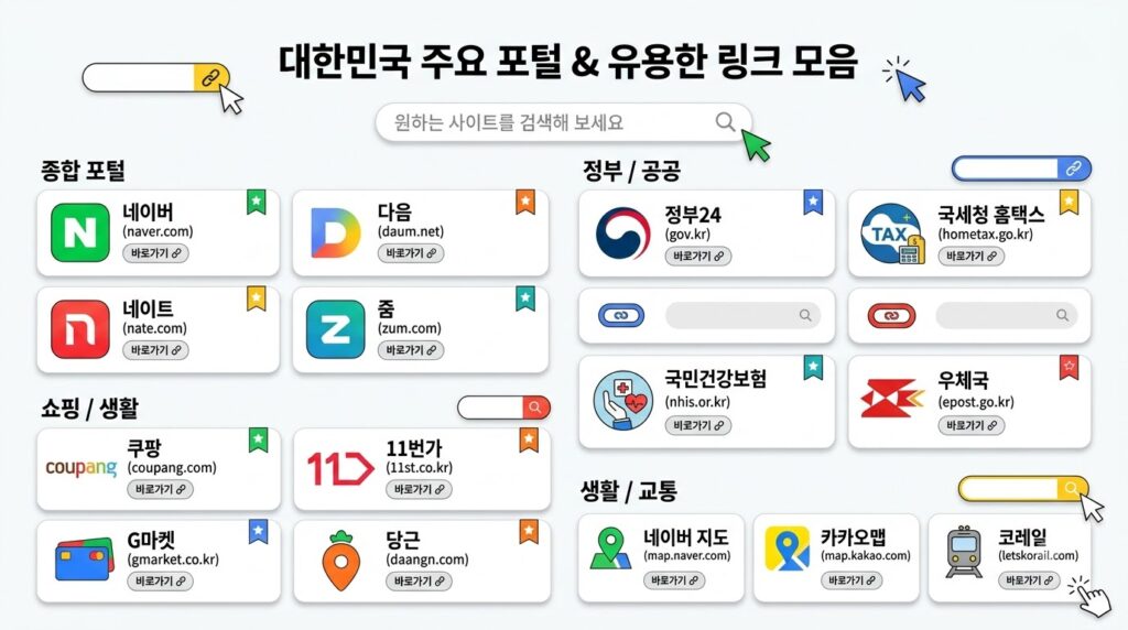 주소모음 분야별 | 카테고리 분류 설계